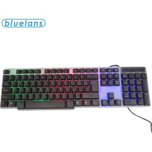 Spanish Gaming Keyboard 104-key Backlit Ergonomic Semi-mechanical Hand-feeling Light Weight Ultra-bo Sensitive Keyboard