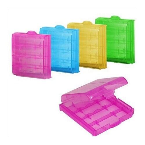 JETTING New Battery Storage Boxes Hard Plastic Batteries Storage Case For AA AAA Battery Holder Storage Box 6.5 x 6.0 x 1.7cm