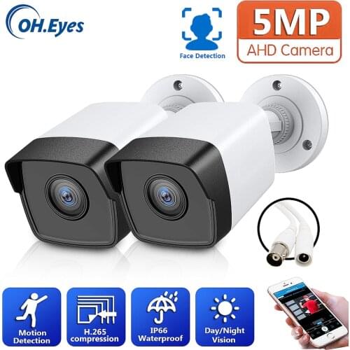 ONVIF CCTV Analog Camera with Motion Sensor Outside Waterproof 1080P 2MP AHD DVR Security Camera Surveillance System XMEYE BNC