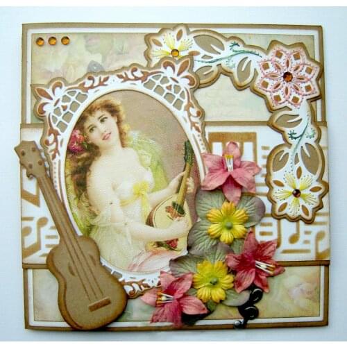 Lace Photo Frame Metal Cutting Dies Stencils for DIY Scrapbooking Decorative Embossing DIY Paper Card