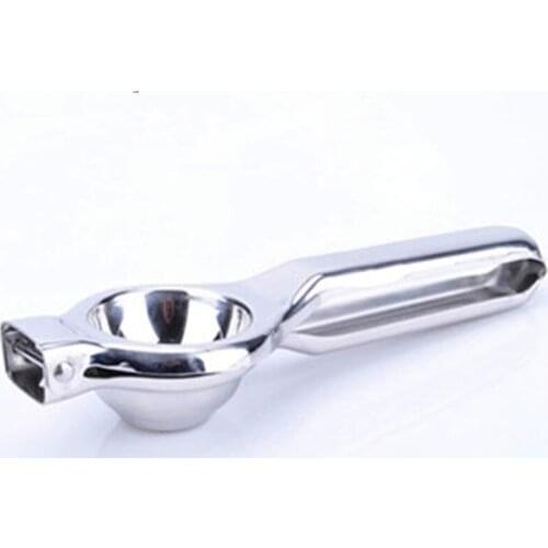 Kitchen Fruit Vegetable Tool Stainless Steel Long Handle Fruit Clip Juicer Squeeaers