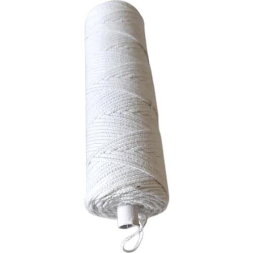 Candle Wicks Pure Cotton Smokeless Material Candles Supplies 90M/2mm Tabbed Waxed Center Core DIY Making