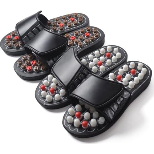 One Pair Foot Massage Shoes Rotating Foot Acupuncture Slipper Sandals Relaxation Stress Healthy for Man Healthy Shoes Slippers