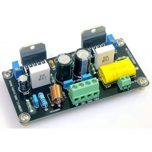 100W parallel mono LM3886 amplifier board