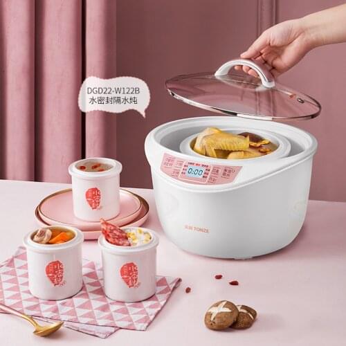 3.2L Full Automatic Electric cooker stew pot with cover steamer sous vide soup pot Household intelligent Electric Slow Cooker