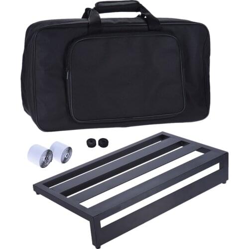 Ammoon DB-3 Portable Guitar Effect Pedal Board Pedalboard Aluminum Alloy with Carrying Bag Pedals Mounting Tapes