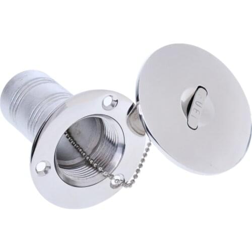 Durable Stainless Steel Marine Boat Deck Tank Filler Suits 50mm 2" Hose Petrol/Diesel/Fuel/Water/Gas