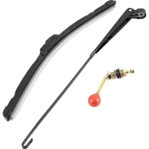 Wiper cleaner UTV Manual Hand Operated Windshield Wiper Blade Universal Replacement Kit rear wiper arm professional spare parts