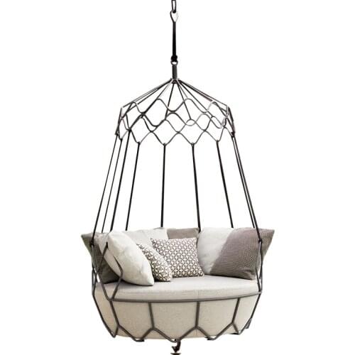 TT Balcony Hanging Basket Outdoor Nordic Swing Rocking Chair Courtyard Villa Leisure Double Sofa