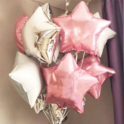 18inch Foil Balloons Star Balloon Heart Baby Shower Decor Boy Girl Helium Balloons Decoration For Wedding Birthday Party Baloon