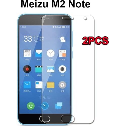 2PCS Glass For Meizu M2 Note Screen Protector Tempered Glass Meizu M2 Note Glass Meilan Note 2 U20 Glass Anti-scratch Phone Film