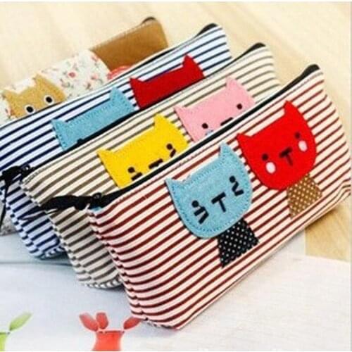 Women bag Ausuky Brand Cat Pattern Cosmetic Bag Women Makeup Bag Hot Now New Trousse De Maquillage Fashion Travel Organizer