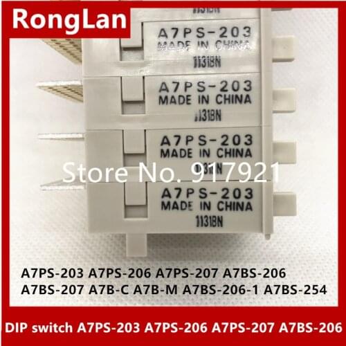 [ZOB] New original DIP switch A7PS-203 A7PS-206 A7PS-207 A7BS-206 A7BS-207 A7B-C A7B-M A7BS-206-1 A7BS-254--10PCS/LOT