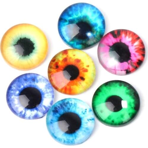 20Pcs Glass Dolls Eye DIY Handcraft Animal Eyes Jewelry Accessories 10/16/20mm