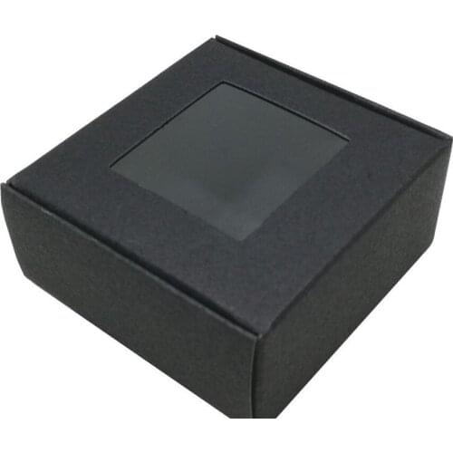 7x7x3cm Foldable Kraft Paper Package Box Crafts Arts Storage Boxes Jewelry Paperboard Carton for DIY Soap Gift Packaging With