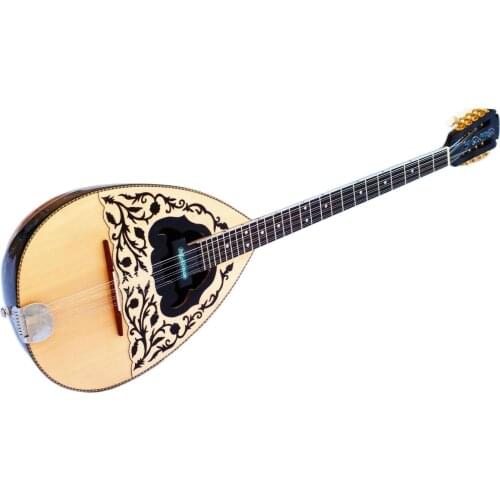 Acoustic Greek Mulberry Bouzouki With Truss Rod And Mastex Pickup