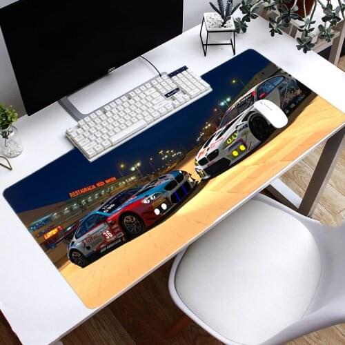 Large Gaming Mouse Pad Computer Mousepad Waterproof Multi-size Anti-slip Natural Rubber Desk Mat Locke Edge Play Mat Automobile