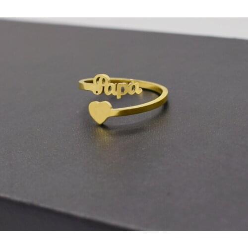 Papa Mama Heart Ring Daddy Mama Key Chain, Key Chains for Dad Mom, Papa Mama Keychain, Fathers Mothers Day Gift