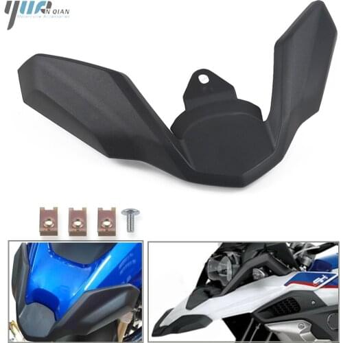 Motorcycle Black Front Fender Beak Extension Fender Extender Wheel Cover Cowl For BMW R1200GS LC 2018 2019 R1250GS R 1250GS 2019