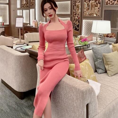 Clearluv Fashionable Knitted Dresses