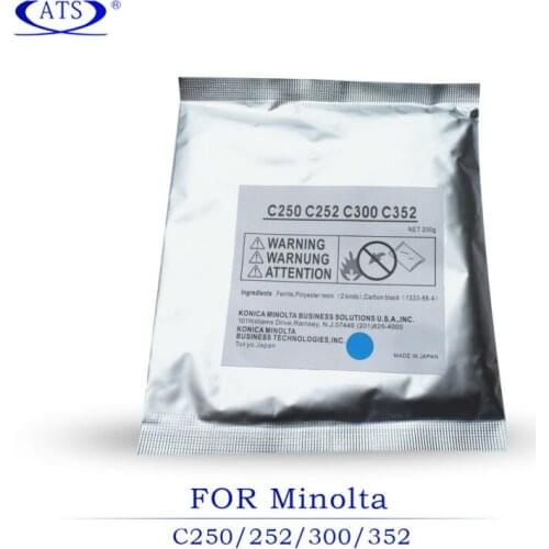 Color developer powder CMKY for Konica Minolta C 250 252 300 compatible Copier spare parts C250 C252 C300 C-250 C-252 C-300