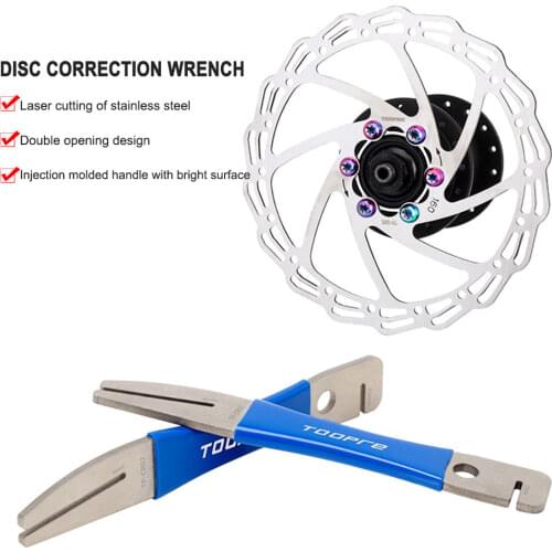Mountain Bicycle Disc Brake Wrench Rotor MTB Stainless Steel Alignment Truing Tool Bike Maintenance Repair Tool Kit Accessories