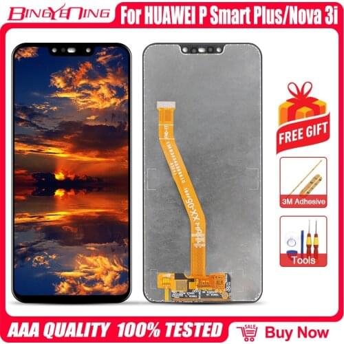 Display for Huawei P Smart Plus/Nova 3i LCD Display Screen Touch Digitizer Assembly P Smart Plus LCD Screen With Frame Replace