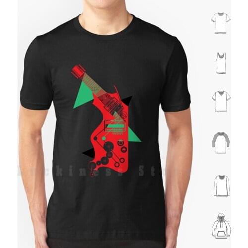 Land Of Music-Electric T Shirt DIY Cotton Big Size S-6xl Graphic Design Clip Art Music Instrument String Instrument