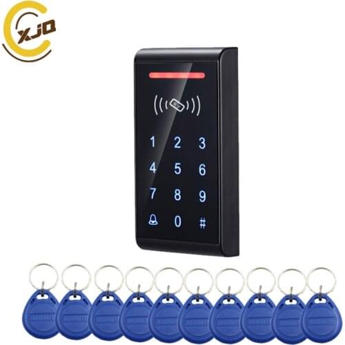 Hot sale ! Free shipping XJQ New Touch Keypad Access Control Rfid Card Door Access Control System for Narrow Frame Door