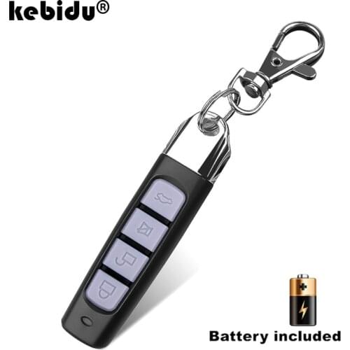 Kebidu 433MHZ Remote Control Garage Gate Door Opener Remote Controller Duplicator Clone Cloning Code Car 4 Keys