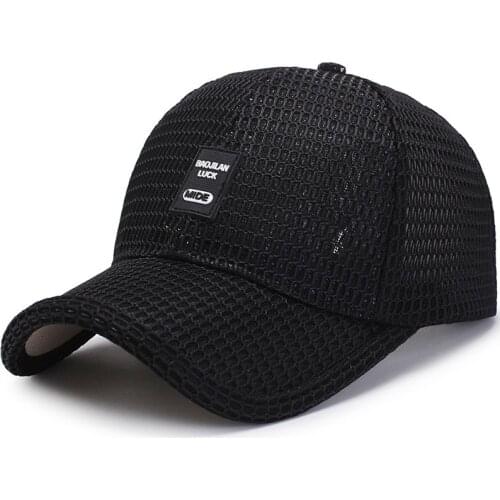 Mens cap summer hat outdoor baseball cap Korean version cap for women golf cap breathable snapback cap