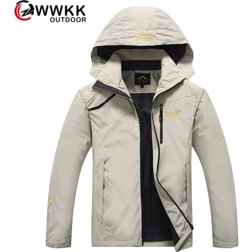 WWKK Mens Womens New Hiking Camping Trekking Male Female Jackets Autumn Softshell Jacket Outdoor Windbreaker Fishing Waterproof