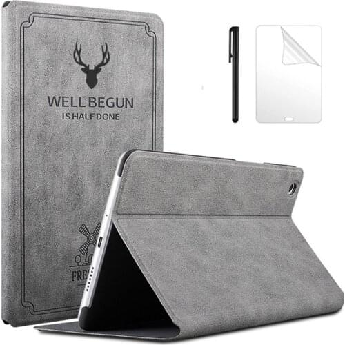 Deer Magnetic Deer Matte Leather Smart Case For Huawei MediaPad M3 8.4 BTV-W09 BTV-DL09 with Auto Wake Sleep function +FilmPen
