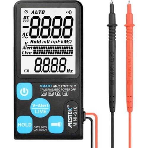 MESTEK MINI-S10 3.5 Inch Large Screen Ultra-thin Intelligent Multimeter Automatic Multifunctional Household Digital Multimeters