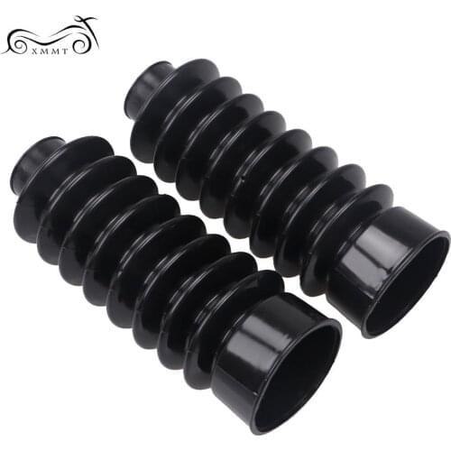 Motorcycle 41mm Front Rubber Fork Dirt Cover Gaiter Gator Boot Cap Shock Rubber For Harley FXST FXDWG FXWG Softail