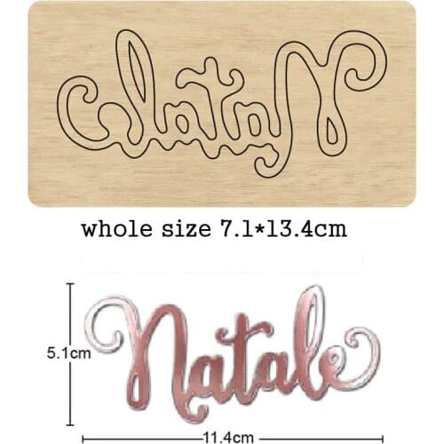 Natale christmas Wooden die Scrapbooking Cutting Dies Suitable for common die cutting machines on the market 2020 new