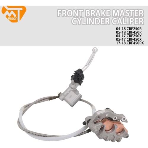 For Honda CRF250R CRF450R CRF250X CRF450X CRF450RX 2004 2005 2006-2018 Front Brake Kit Caliper Master Cylinder Lever Oil Hose