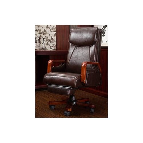 Simple office chair staff chair boss chair genuine leather computer chair family chair can lie on cowhide front chair