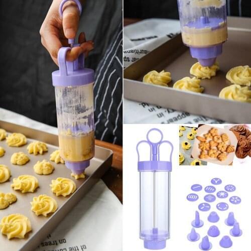 Manual Cookie Biscuit Making Maker Pumps Press Machine Decor Kitchen Mold Tools Set Cookie Cake Mould Gun Bakeware Gadget Moldes