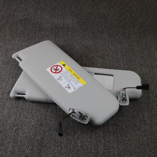 16D857552 Right Gray Front Sun Visor Panel With Makeup Mirror For VW Jetta MK6 2012 2013 2014 2015 2016 2017 2018 2019