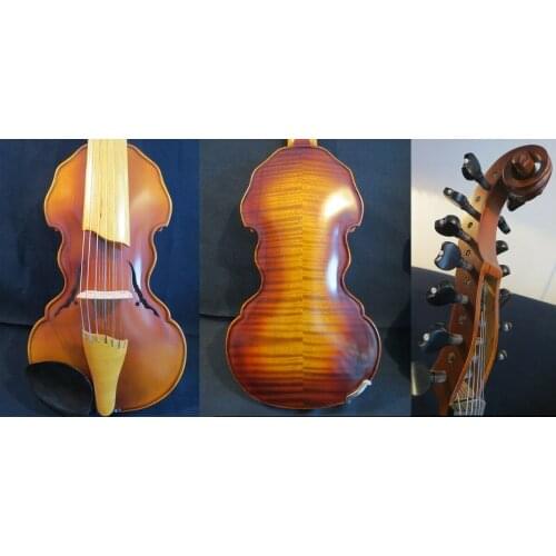 Baroque style SONG Brand profession master 7*7 string 14" Viola d'Amore #13943
