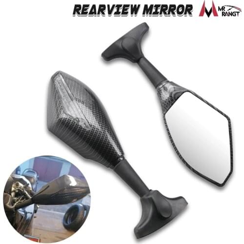 MOTORCYCLE LED TURN SIGNAL MIRRORS For KAWASAKI NINJA 6R 10R 650R 250R 636 YAMAHA YZF R1 R6 R6S/ SUZUKI GSXR 600 750 1000 KATANA