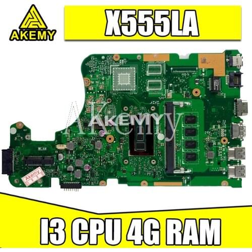 X555LD Motherboard i3-4GB-REV:3.6 RAM For Asus X555LP X555L F555L K555L W519L laptop Motherboard X555LA Mainboard test 100% OK