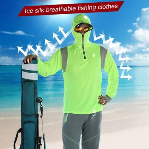 Sun Protection Fishing Clothing Quick Drying Breathable Long Sleeve Clothes for Outdoor Camping Hiking ASD88