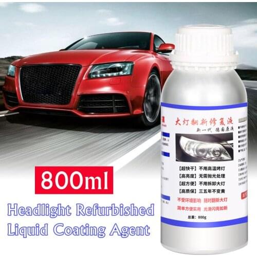 800ML Car Headlight Repair Refurbishment Liquid Auto Headlight Restoration Agent Kit Scratches Lamp Renovation Agent
