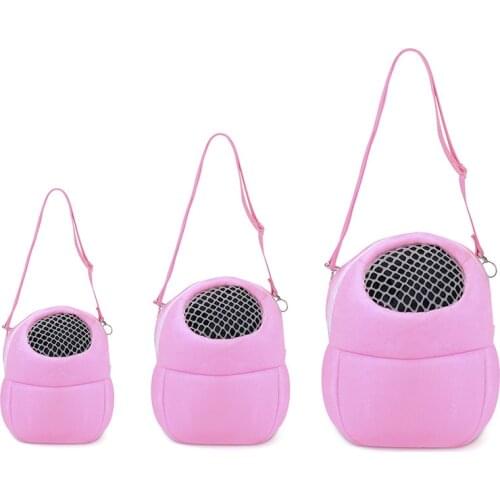 Winter Warm Sponge Breathable Hamster Habitat Hedgehog Cage Travel Portable Back Shoulder Carrying Small Pet Rabbit Carrier