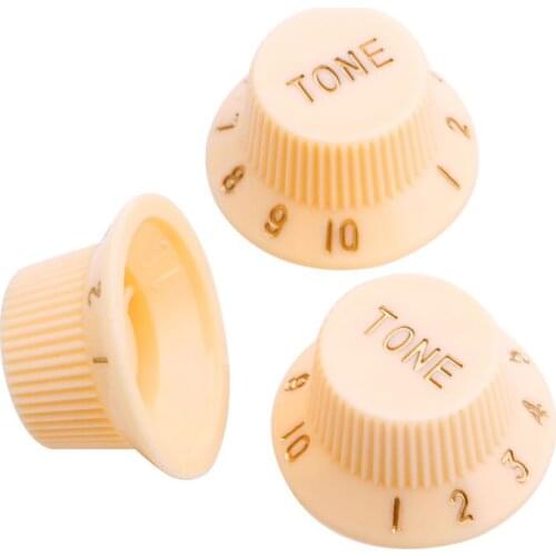 1 Volume 2 Tone Knob Button Guitar Control Knobs For FD Cream
