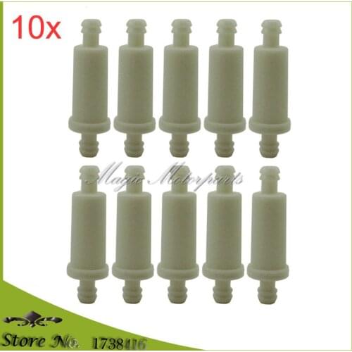 10pcs Small Inline Fuel Filter For Polaris # 2530009 2670071 ATV Sportsman Magnum Snowmobile Ranger