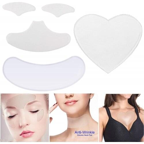 18/16/11Pcs Women Anti Fine Lines Wrinkles Silicone Pads Patch Set Face Neck Forehead Chest Skin Care Anti-wrinkle Mask Stickers
