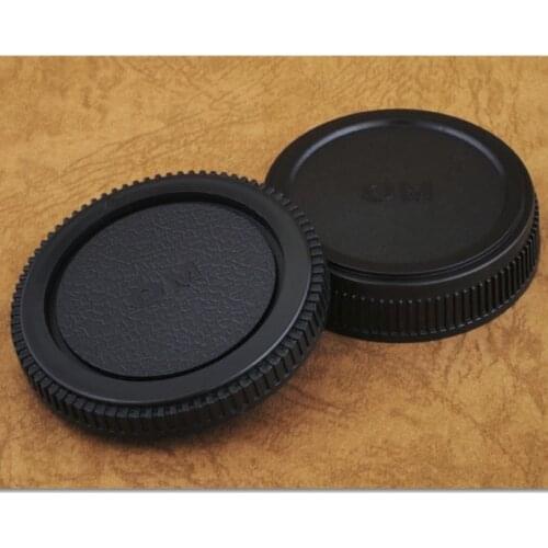 2 in 1 Body Caps + Rear Lens Cap Cover for OM Mount Olympus Manual SLR OM-1 OM2 OM-10 OM-30